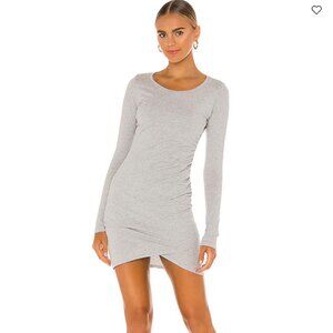BOBI SUPREME JERSEY RUCHED BODYCON DRESS
